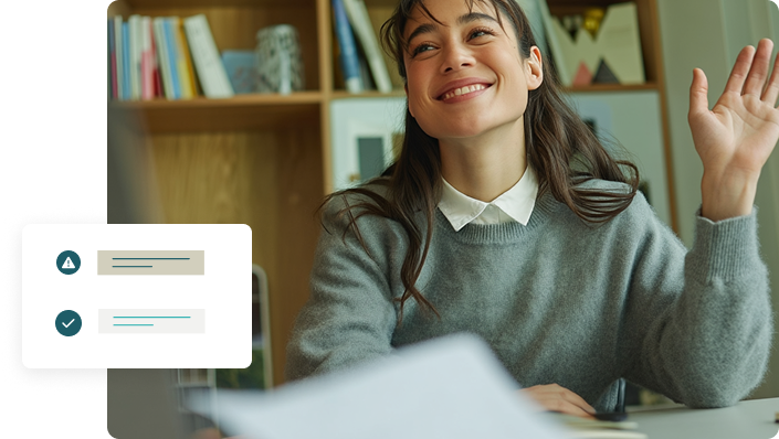 Entity_Screening_Compliance - Manager smiling