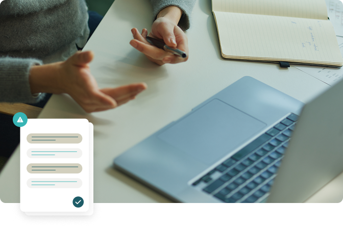 manager working on Questionnaires_Compliance