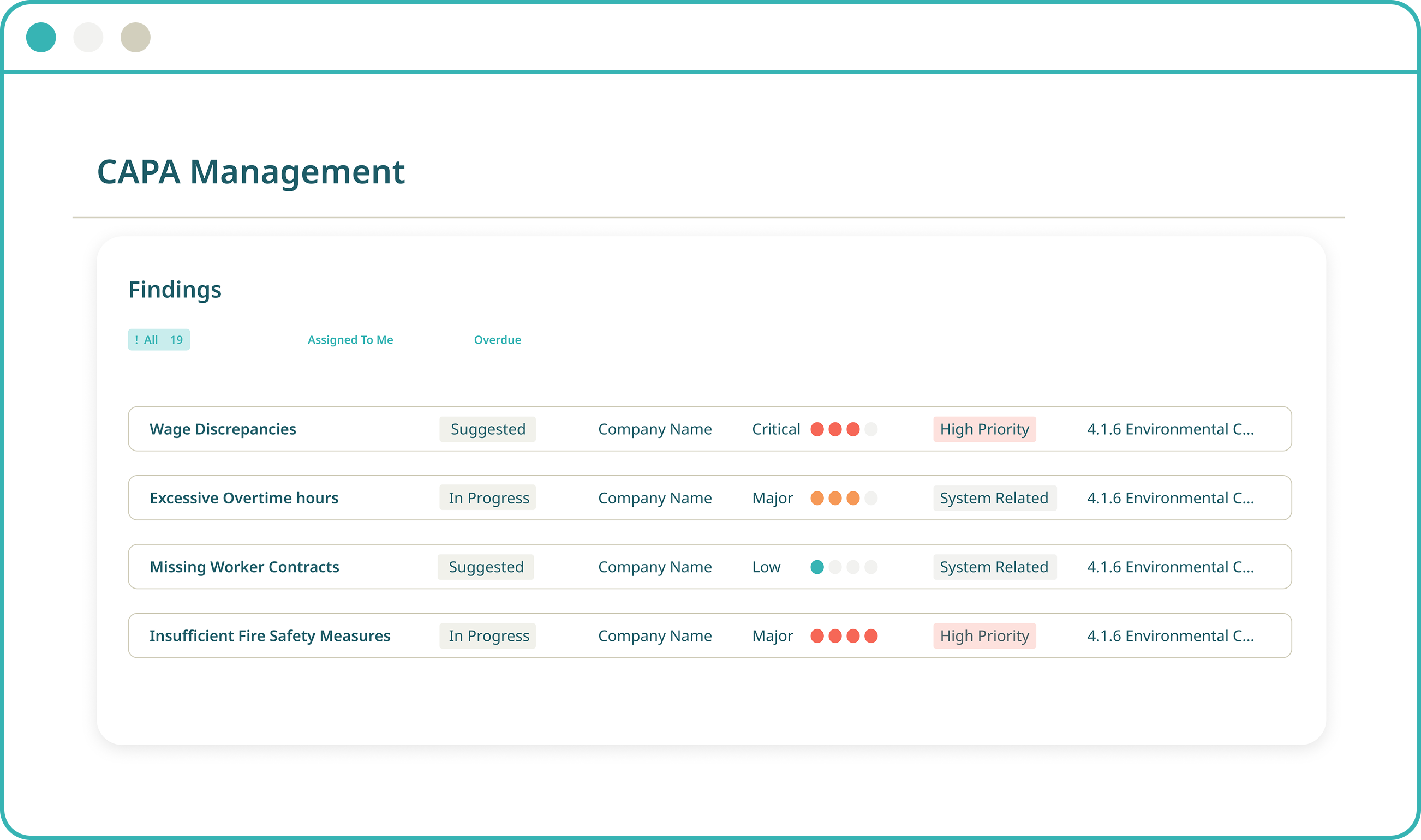 Risk and Audit Management Retraced Platform