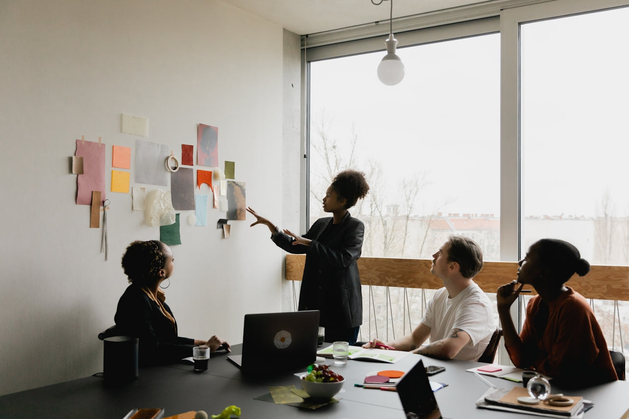 group of people working  